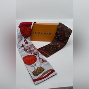 Louis Vuitton Silk Bandeau Scarf - Monogram Balloon Limited Edition- Rare Scarf